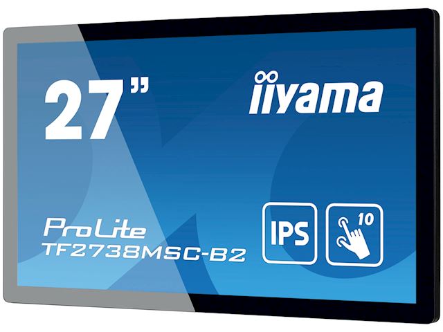 iiyama ProLite monitor TF2738MSC-B2 27" Black, IPS, Full HD, Projective Capacitive 10pt touch, HDMI, Display Port image 1