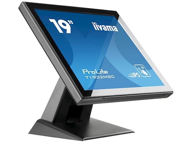 iiyama ProLite monitor T1932MSC-B5X 19", Projective Capacitive 10pt touch, IPS, Scratch resistant, Edge to edge glass, 5:4, HDMI, DisplayPort, Water and dust protection image 4