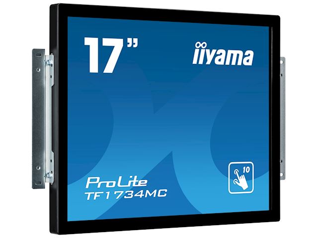 iiyama ProLite TF1734MC-B7X 17", Projective Capacitive 10pt touch, Glass overlay, Open frame, Scratch resistant, Anti-fingerprint coating, Water and dust resistant image 2