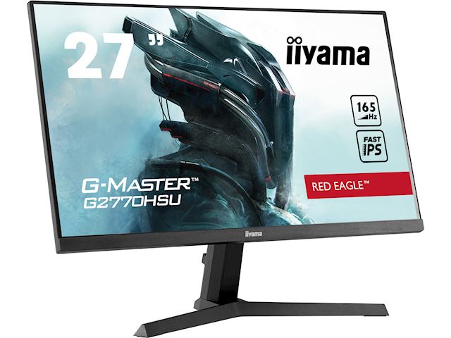 iiyama G-Master Red Eagle gaming monitor G2770HSU-B1 27" Black, Ultra Slim Bezel, IPS, 165Hz, 0.8ms, FreeSync, HDMI, Display Port, USB Hub image 2