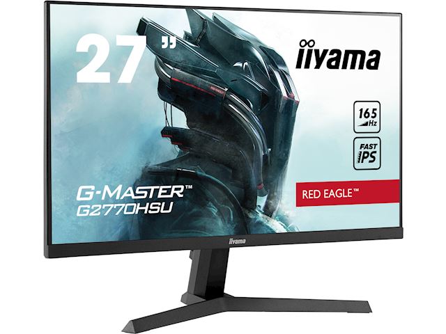 iiyama G-Master Red Eagle gaming monitor G2770HSU-B1 27" Black, Ultra Slim Bezel, IPS, 165Hz, 0.8ms, FreeSync, HDMI, Display Port, USB Hub image 1