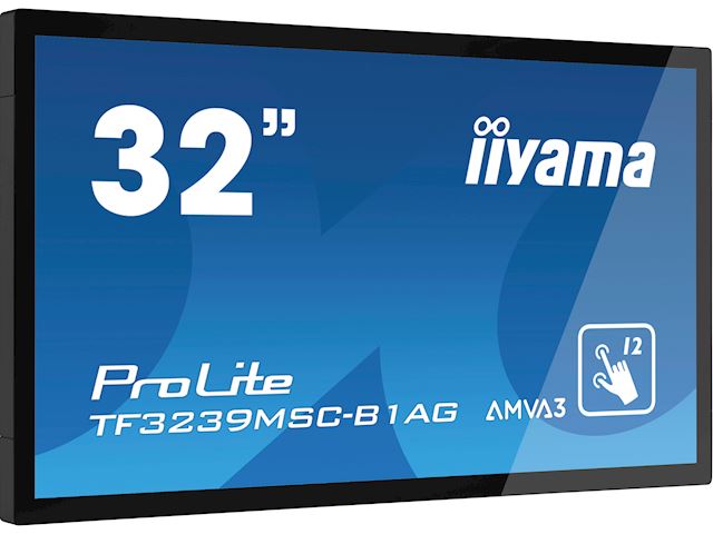 iiyama Prolite monitor TF3239MSC-B1AG 32" Black, AMVA, Anti Glare, Full HD,  Projective Capacitive 12pt Touch, 24/7, Landscape/Portrait/Face-up, Open Frame.  image 3