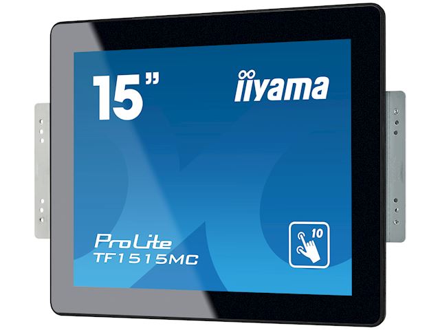iiyama Prolite monitor TF1515MC-B2 15" Black, 1024 x 768 resolution, Projective Capacitive 10pt Touch, equipped with touch through glass function, (Mounting brackets not included) image 2