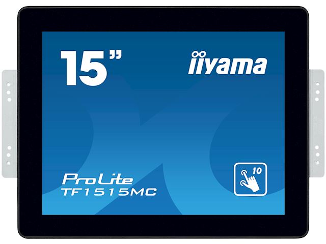 iiyama Prolite monitor TF1515MC-B2 15" Black, 1024 x 768 resolution, Projective Capacitive 10pt Touch, equipped with touch through glass function, (Mounting brackets not included) image 0