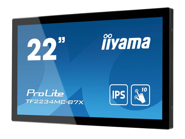 iiyama ProLite monitor TF2234MC-B7X 22", PCap touch through glass, 10pt touch, HDMI, DP, 16:9, IPS, Scratch resistive, Anti-fingerprint coating image 9