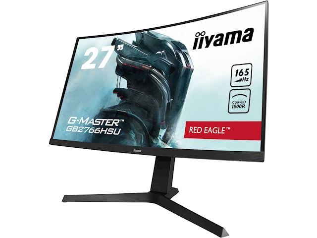 iiyama G-Master Red Eagle curved gaming monitor GB2766HSU-B1 27" Black, Height Adjustable, 165Hz, 1ms, FreeSync, HDMI, Display Port, USB Hub image 4
