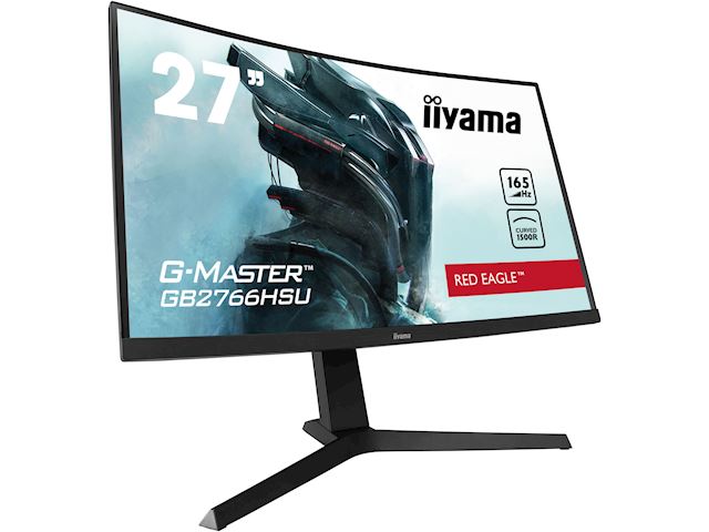 iiyama G-Master Red Eagle curved gaming monitor GB2766HSU-B1 27" Black, Height Adjustable, 165Hz, 1ms, FreeSync, HDMI, Display Port, USB Hub image 5