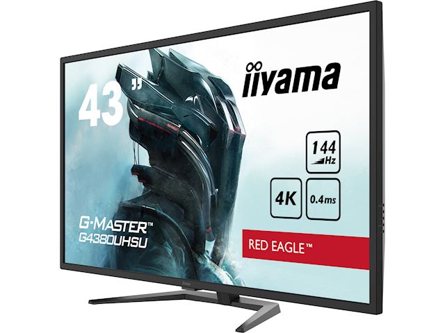 iiyama G-Master Red Eagle gaming monitor G4380UHSU-B1 43" Black, VA panel, 144hz, 4K, 0.4ms, FreeSync, HDMI/DisplayPort with USB Hub image 3