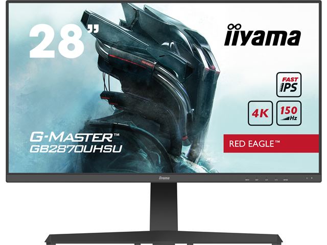 iiyama G-Master Red Eagle gaming monitor GB2870UHSU-B1 28" IPS, 4K, Height Adjustable, 150Hz, 1ms, FreeSync, HDMI, Display Port, USB Hub image 0