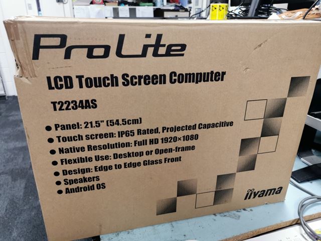 BOX OPENED iiyama ProLite monitor T2234AS-B1 22” PCAP 10pt touch screen with Android image 1