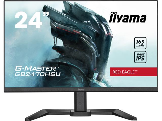 iiyama G-Master Red Eagle gaming monitor GB2470HSU-B5 23.8" Height Adjustable, Full HD, 165Hz, 0.8ms, FreeSync, HDMI, Display Port, USB Hub image 14