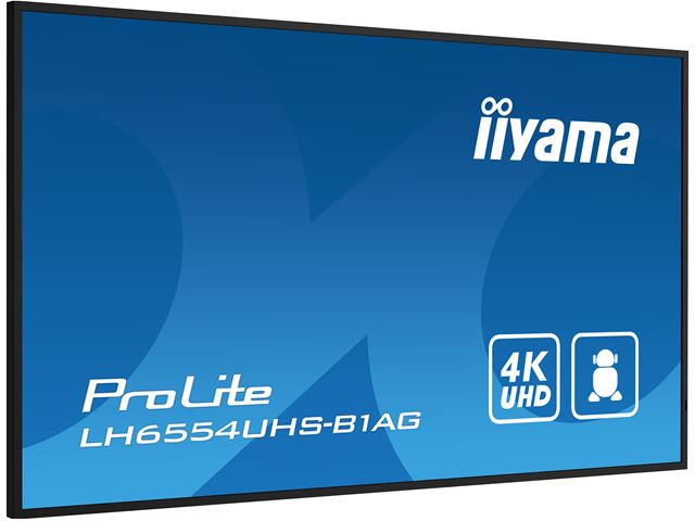 iiyama Prolite monitor LH6554UHS-B1AG 65" IPS panel, 4K UHD, 24/7, AntiGlare, Landscape/Portrait with Android OS, FailOver and Intel® SDM slot image 5