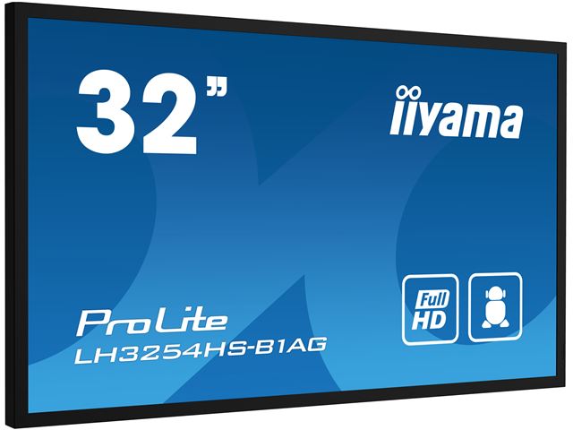 iiyama ProLite LH3254HS-B1AG 32", IPS, Full HD, 24/7 Hours Operation, HDMI, 10w Speakers, Landscape/Portrait, Android OS and FailOver image 2