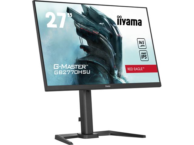 iiyama G-Master Red Eagle gaming monitor GB2770HSU-B5 27" Black, Ultra Slim Bezel, Fast IPS IGZO, 165Hz, 0.8ms, FreeSync, HDMI, Display Port, USB Hub image 5