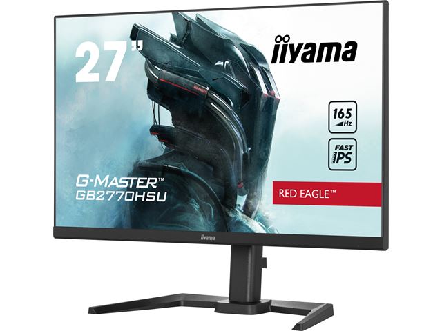 iiyama G-Master Red Eagle gaming monitor GB2770HSU-B5 27" Black, Ultra Slim Bezel, Fast IPS IGZO, 165Hz, 0.8ms, FreeSync, HDMI, Display Port, USB Hub image 12