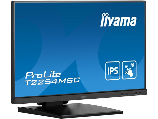 iiyama ProLite monitor T2254MSC-B1AG 22", Projective Capacitive 10pt touch, Anti-glare coating, IPS, Ultra thin bezel, HDMI image 2