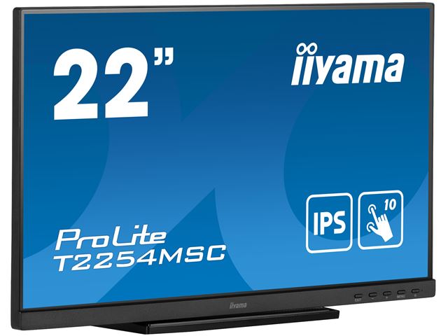 iiyama ProLite monitor T2254MSC-B1AG 22", Projective Capacitive 10pt touch, Anti-glare coating, IPS, Ultra thin bezel, HDMI image 3