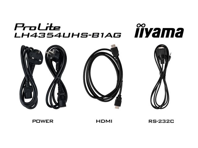 iiyama ProLite monitor LH4354UHS-B1AG 43", Digital Signage, IPS, HDMI, DisplayPort, 4K, 24/7, Landscape/Portrait, Media Player, Intel® SDM slot, Wifi, Anti-Glare image 9