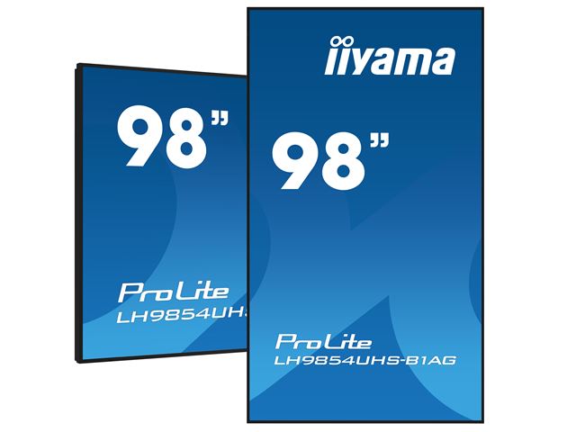 iiyama ProLite LH9854UHS-B1AG 98", 24/7, 4K, IPS, HDMI, landscape/portrait, Wifi, Android OS, FailOver and Intel® SDM slot, Anti-Glare image 4