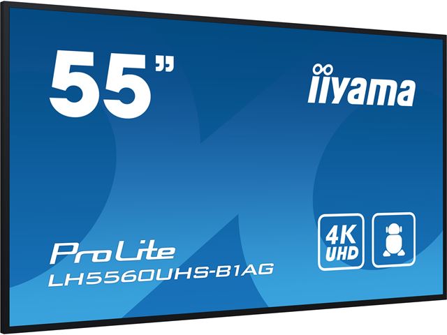 iiyama ProLite LH5560UHS-B1AG 55", VA, 4K, 24/7 Hours Operation, HDMI x 3,  Landscape/Portrait, Android OS and FailOver image 2