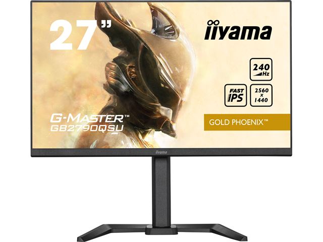iiyama G-Master Gold Phoenix gaming monitor GB2790QSU-B5 27", 2560 x 1440, 1ms, FreeSync Premium, Display Port, 240hz refresh rate, Height Adjustable image 0