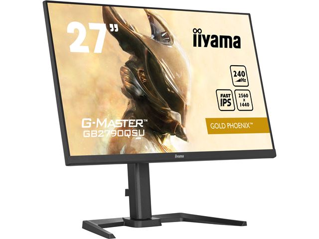 iiyama G-Master Gold Phoenix gaming monitor GB2790QSU-B5 27", 2560 x 1440, 1ms, FreeSync Premium, Display Port, 240hz refresh rate, Height Adjustable image 6