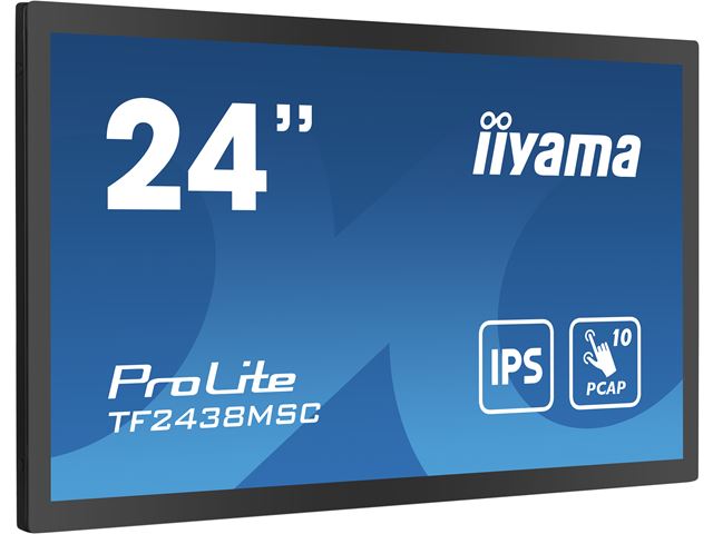 iiyama ProLite monitor TF2438MSC-B1 24", Optical bonded PCap, edge to edge glass, 10pt touch, Anti-glare, HDMI, DP, IPS, Scratch resistive, Anti-fingerprint coating image 14