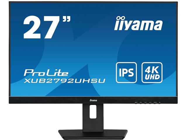 iiyama ProLite monitor XUB2792UHSU-B5 27", IPS, 4k, Height Adjustable and Pivot function, HDMI, DisplayPort, USB Hub, PIP, PBP image 0