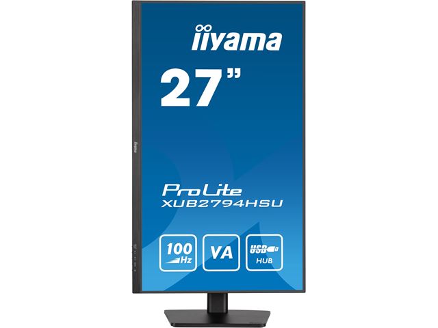 iiyama ProLite XUB2794HSU-B6, Height Adjustable 27" Ultra Slim, VA, HDMI, 100Hz refresh rate image 1