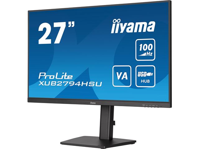 iiyama ProLite XUB2794HSU-B6, Height Adjustable 27" Ultra Slim, VA, HDMI, 100Hz refresh rate image 4