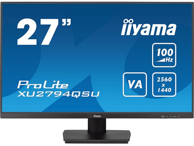 iiyama ProLite XU2794QSU-B6, 27" WQHD resolution, Ultra Slim, VA, HDMI, DP, 100hz refresh rate image 0