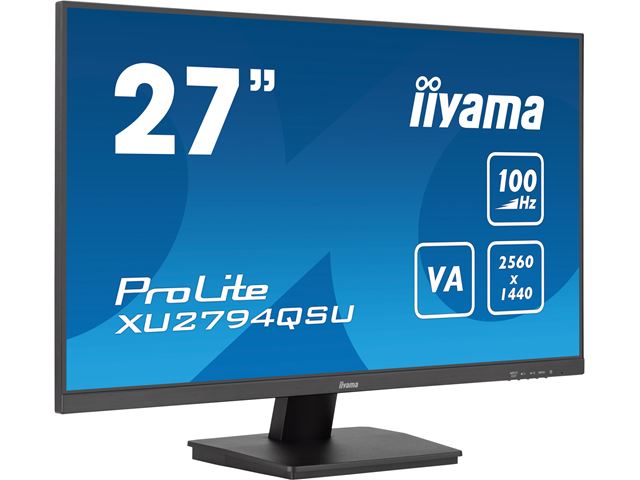 iiyama ProLite XU2794QSU-B6, 27" WQHD resolution, Ultra Slim, VA, HDMI, DP, 100hz refresh rate image 1