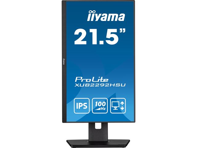 iiyama ProLite monitor XUB2292HSU-B6 22" IPS, Height adjustable, HDMI, 100Hz refresh rate image 1