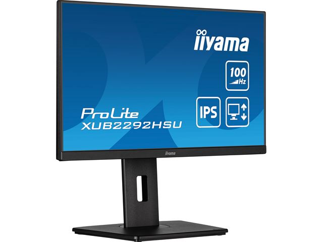iiyama ProLite monitor XUB2292HSU-B6 22" IPS, Height adjustable, HDMI, 100Hz refresh rate image 3