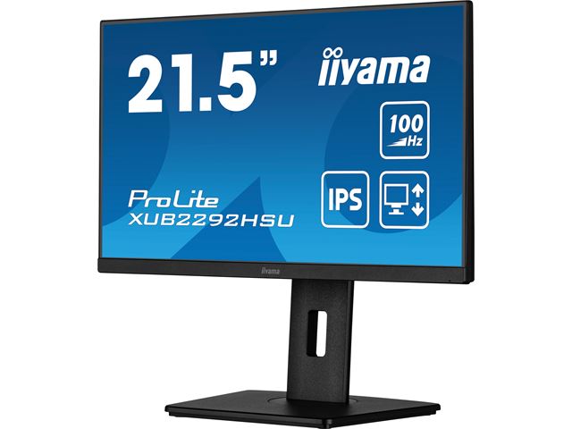 iiyama ProLite monitor XUB2292HSU-B6 22" IPS, Height adjustable, HDMI, 100Hz refresh rate image 4