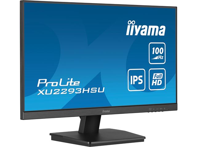 iiyama ProLite monitor XU2293HSU-B6 22" IPS, 3-side borderless, Full HD, HDMI, 100hz refresh rate, USB Hub image 2