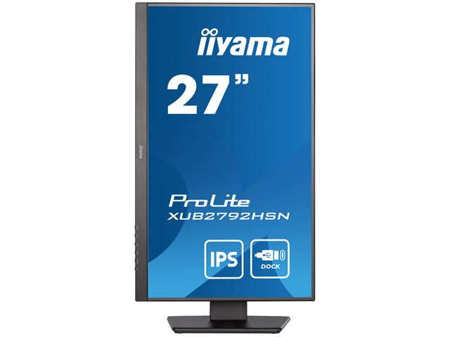 BOX DAMAGED iiyama ProLite Monitor XUB2792HSN-B5 27", Black, Height Adjustable, IPS Panel, USB-C connection, Daisy chain image 5