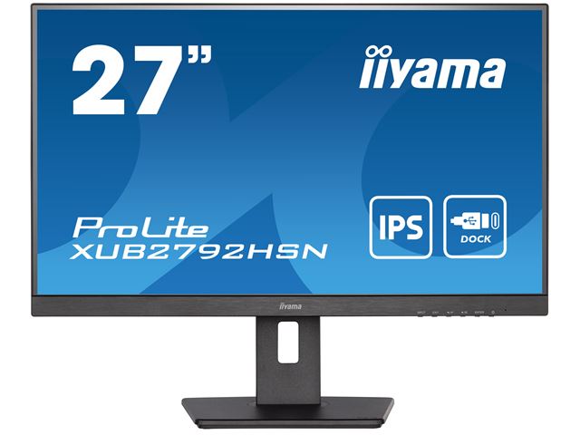BOX DAMAGED iiyama ProLite Monitor XUB2792HSN-B5 27", Black, Height Adjustable, IPS Panel, USB-C connection, Daisy chain image 3