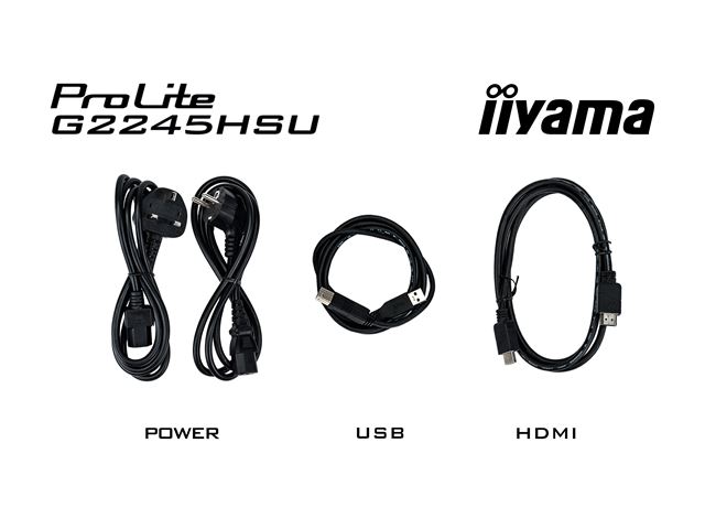 iiyama G-Master Black Hawk gaming monitor G2245HSU-B1 22" Black, IPS, 100Hz, 1ms, FreeSync, HDMI, Display Port, USB Hub image 7