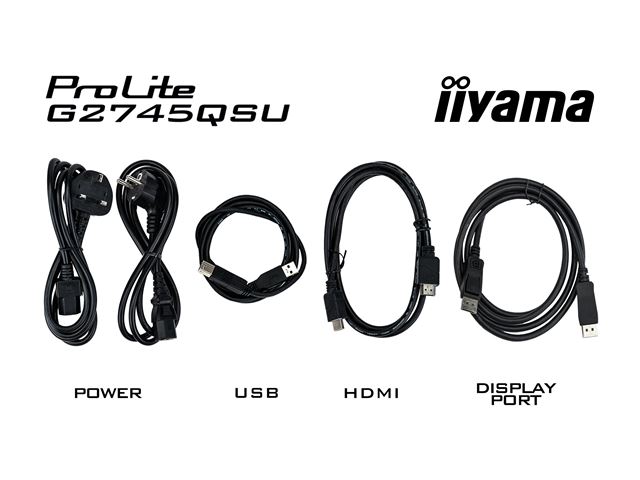 iiyama G-Master Black Hawk gaming monitor G2745QSU-B1 27" Black, IPS, Ultra Wide Resolution, 100Hz, 1ms, FreeSync, HDMI, Display Port, USB Hub image 11