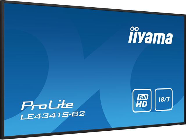 iiyama ProLite monitor LE4341S-B2 43", IPS, 18/7 Hours Operation, LAN Control, Media playback, glossy finish image 2