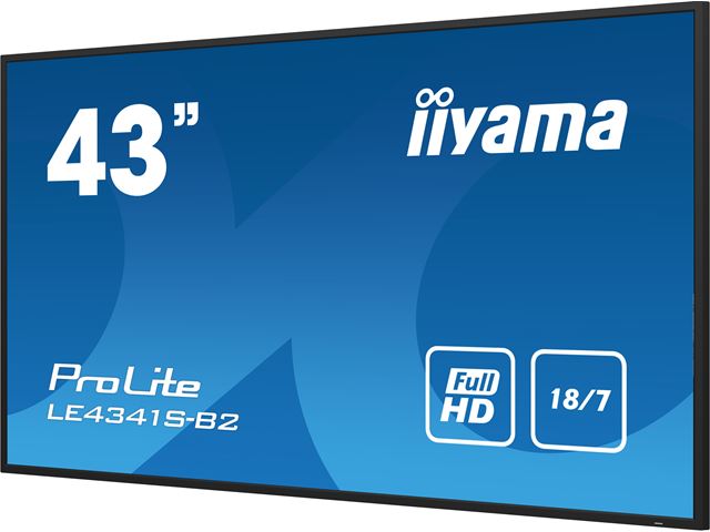 iiyama ProLite monitor LE4341S-B2 43", IPS, 18/7 Hours Operation, LAN Control, Media playback, glossy finish image 3