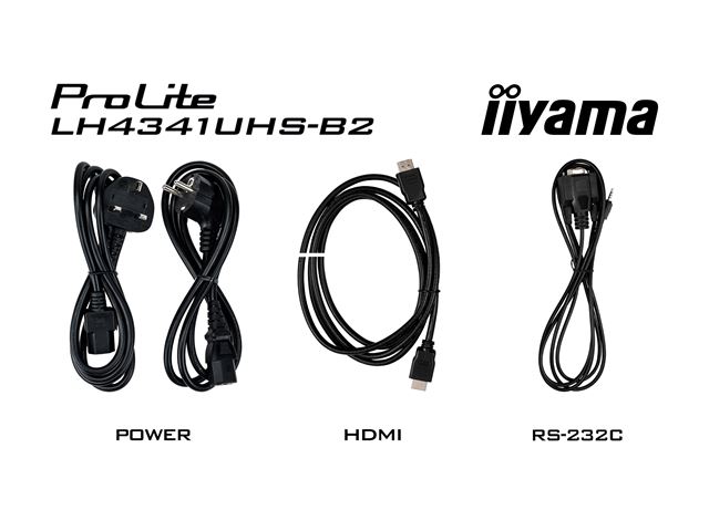 iiyama ProLite monitor LH4341UHS-B2 43", Digital Signage, IPS, HDMI, DisplayPort, 4K, 24/7, Landscape/Portrait, Media Player, 500cd/m² brightness image 16