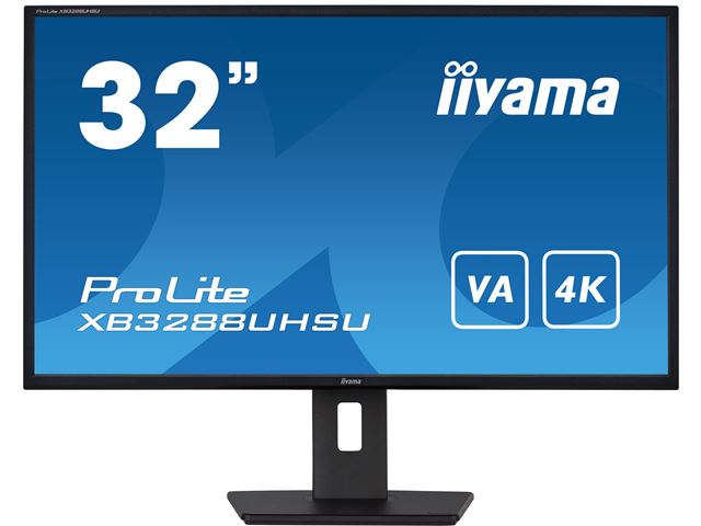 iiyama ProLite monitor XB3288UHSU-B5 32" 4K, height adjustable, HDMI, VA panel, flicker free, PIP image 0