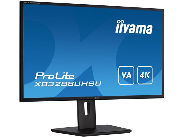 iiyama ProLite monitor XB3288UHSU-B5 32" 4K, height adjustable, HDMI, VA panel, flicker free, PIP image 2