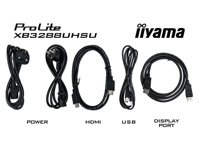 iiyama ProLite monitor XB3288UHSU-B5 32" 4K, height adjustable, HDMI, VA panel, flicker free, PIP image 10