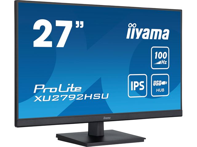 iiyama ProLite XU2792HSU-B6, Ultra Slim, IPS, HDMI, 100Hz refresh rate, Edge to edge design monitor image 1