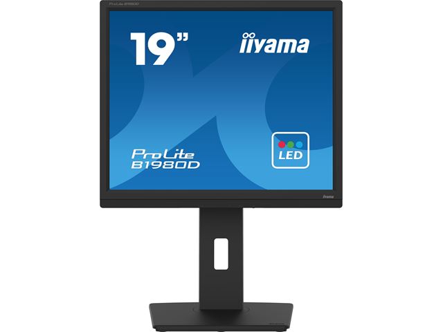 iiyama ProLite monitor B1980D-B5 19" 5:4 Black, Height Adjustable, Black, VGA, DVI image 2