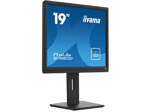 iiyama ProLite monitor B1980D-B5 19" 5:4 Black, Height Adjustable, Black, VGA, DVI image 3