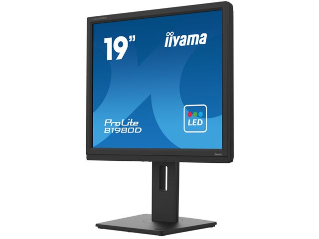 iiyama ProLite monitor B1980D-B5 19" 5:4 Black, Height Adjustable, Black, VGA, DVI image 5